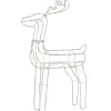 LED-valokoriste Star Trading Tuby Deer koristeporo 105 cm
