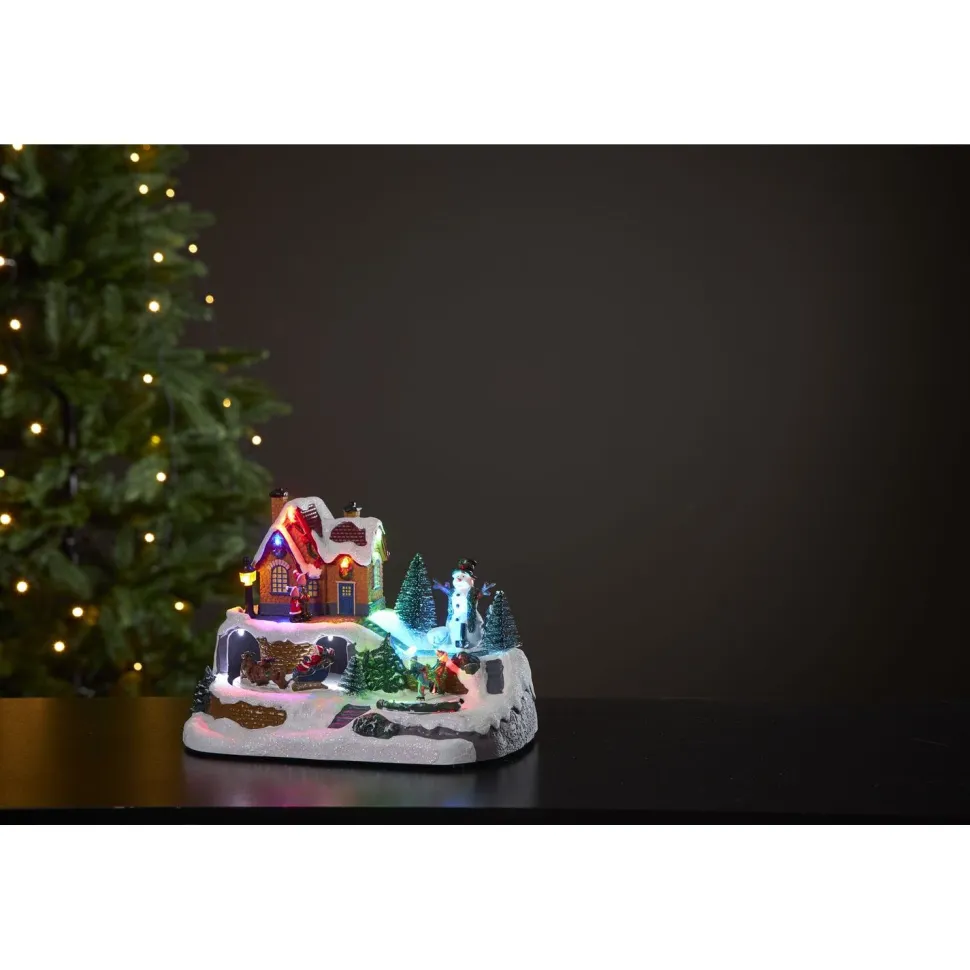LED-valokoriste Star Trading Winterville, 23.5cm, moniväri