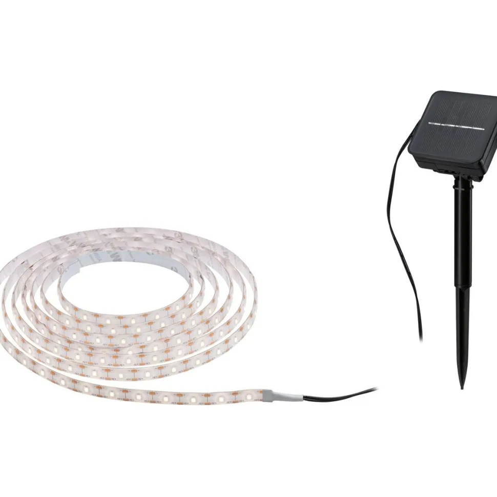 LED-valonauha aurinkokennolla Paulmann, 3m, IP44, 0.3W, 16lm/m, 60LEDs/m, 2700K, hämärätunnistin