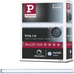 LED-valonauha Paulmann MaxLED 1000, 1m, IP44, 12W, 880lm/m, 6500K