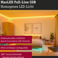 LED-valonauha Paulmann MaxLED 1000, COB, 2.5m, RGBW, 24W, 1038lm/m, RGBW+
