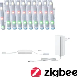 LED-valonauha Paulmann MaxLED 250, Smart Home Zigbee 3.0, aloituspakkaus, 3m, IP44, 15W, 180lm/m, 30LEDs/m, RGBW+, 36VA