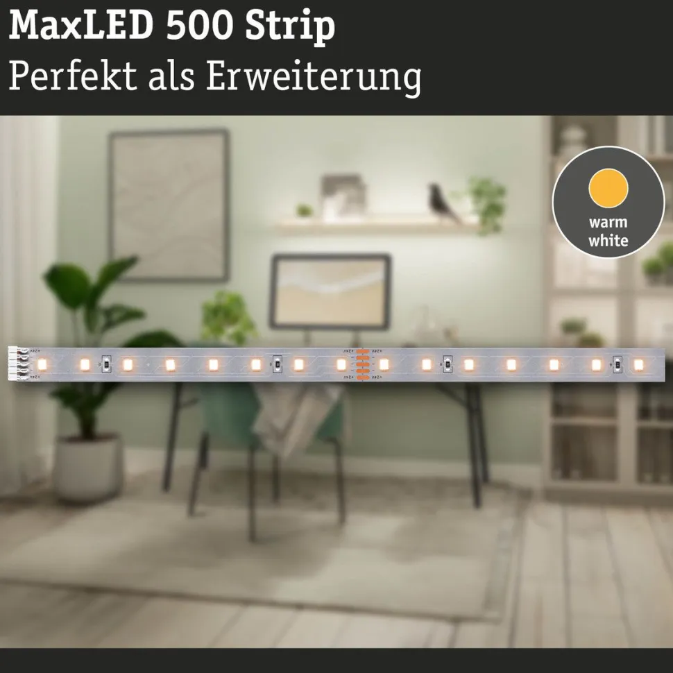 LED-valonauha Paulmann MaxLED 500, 1m, 3.6W, 550lm/m, 4000K, neutraali valkoinen