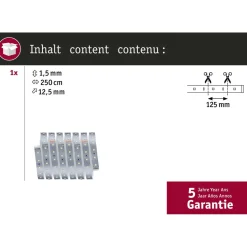 LED-valonauha Paulmann MaxLED 500, 1m, 3.6W, 550lm/m, 4000K, neutraali valkoinen
