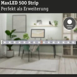 LED-valonauha Paulmann MaxLED 500, 1m, 3.6W, 550lm/m, 4000K, neutraali valkoinen