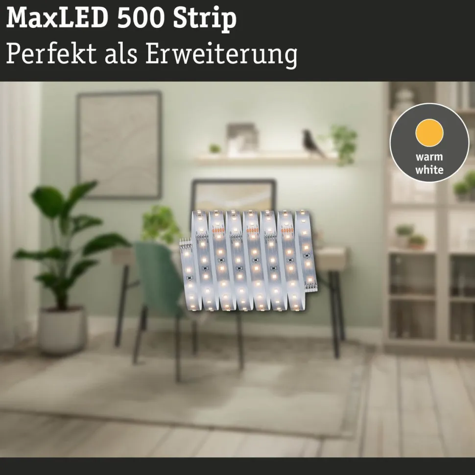 LED-valonauha Paulmann MaxLED 500, 1m, 3.6W, 550lm/m, 4000K, neutraali valkoinen