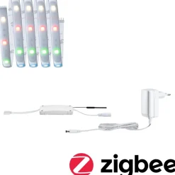 LED-valonauha Paulmann MaxLED 250, Smart Home Zigbee 3.0, aloituspakkaus, 1.5m, IP44, 9W, 180lm/m, 30LEDs/m, RGBW+, 24VA