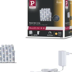 LED-valonauha Paulmann MaxLED 250, aloituspakkaus, 1.5m, IP44, 6W, 240lm/m, 2700K, 24VA