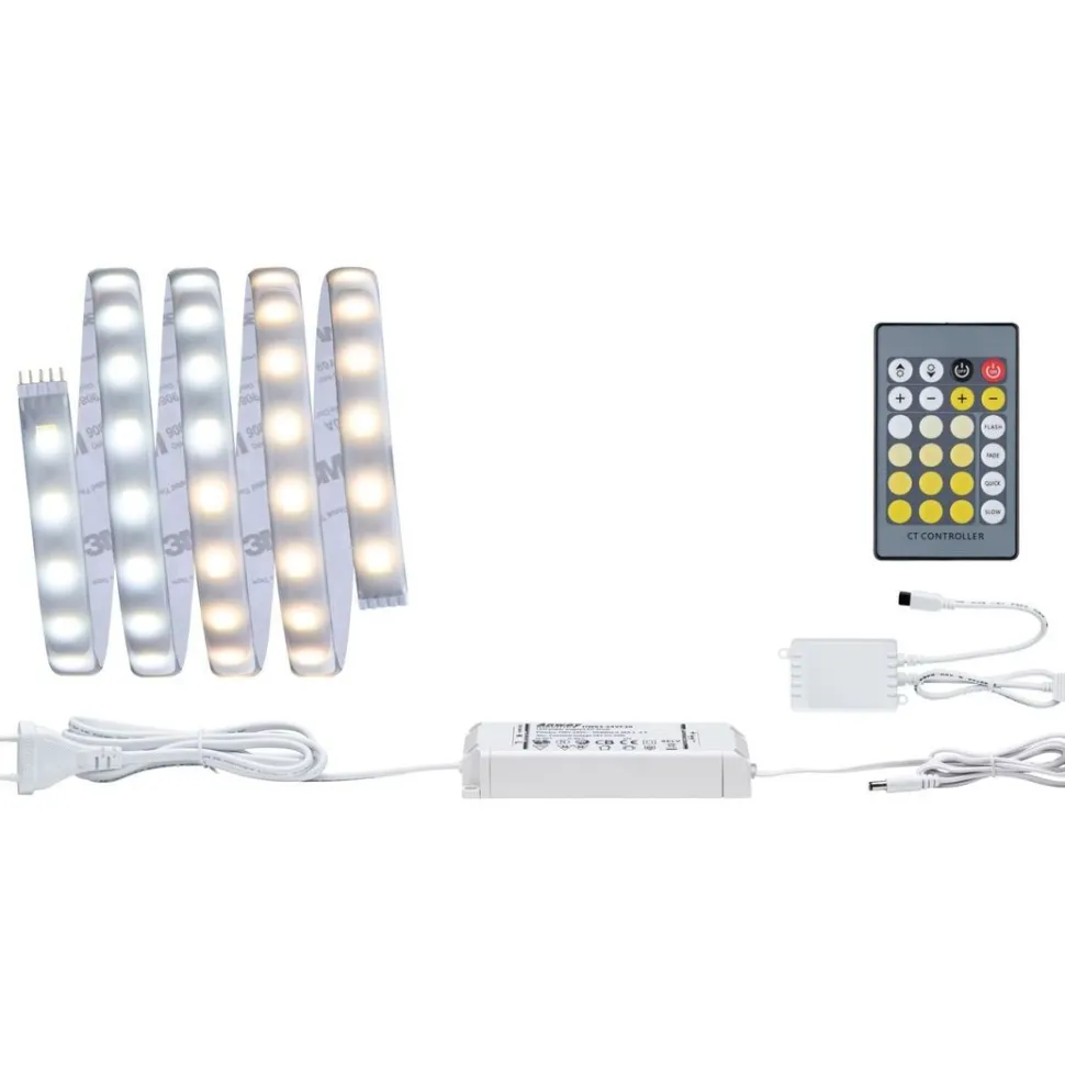 LED-valonauha Paulmann MaxLED 500, aloituspakkaus, 1.5m, IP44, 10W, 470lm/m, 20VA, säädettävä värilämpötila