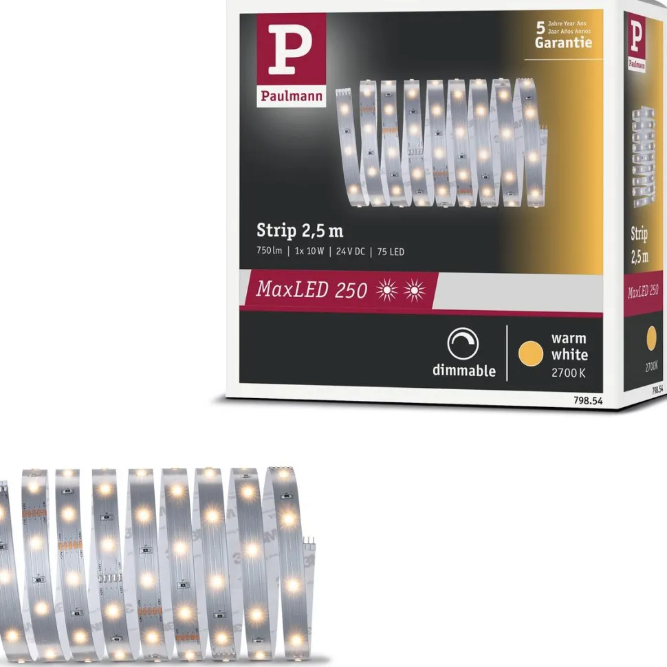LED-valonauha Paulmann MaxLED 250, 1m, 4W, 300lm/m, 2700K