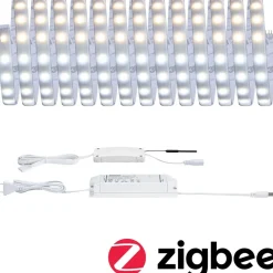 LED-valonauha Paulmann MaxLED 500, Smart Home Zigbee 3.0, aloituspakkaus, 5m, IP44, 26W, 510lm/m, 60LEDs/m, 50VA, säädettävä värilämpötila