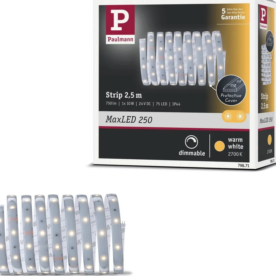LED-valonauha Paulmann MaxLED 250, 1m, IP44, 4W, 240lm/m, 2700K