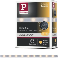 LED-valonauha Paulmann MaxLED 250, 1m, IP44, 4W, 240lm/m, 2700K