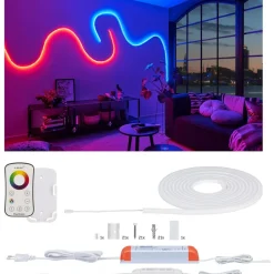 LED-valonauha Paulmann MaxLED Flow, aloituspakkaus, 5m, 43W, 270lm/m, RGB, 75VA