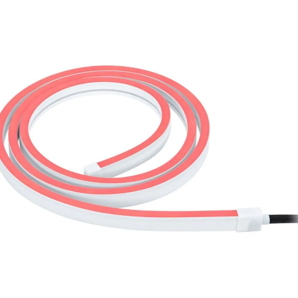 LED-valonauha Paulmann Plug & Shine Smooth, 2m, Smart Home Zigbee 3.0, IP67, RGBW+, valkoinen