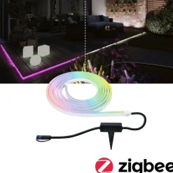 LED-valonauha Paulmann Plug & Shine Smooth, 5m, Smart Home Zigbee 3.0, IP67, RGBW+, valkoinen