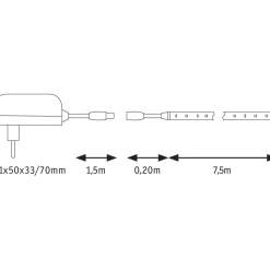 LED-valonauha Paulmann SimpLED, 5m, 17W, 260lm/m, 6500K, 18VA