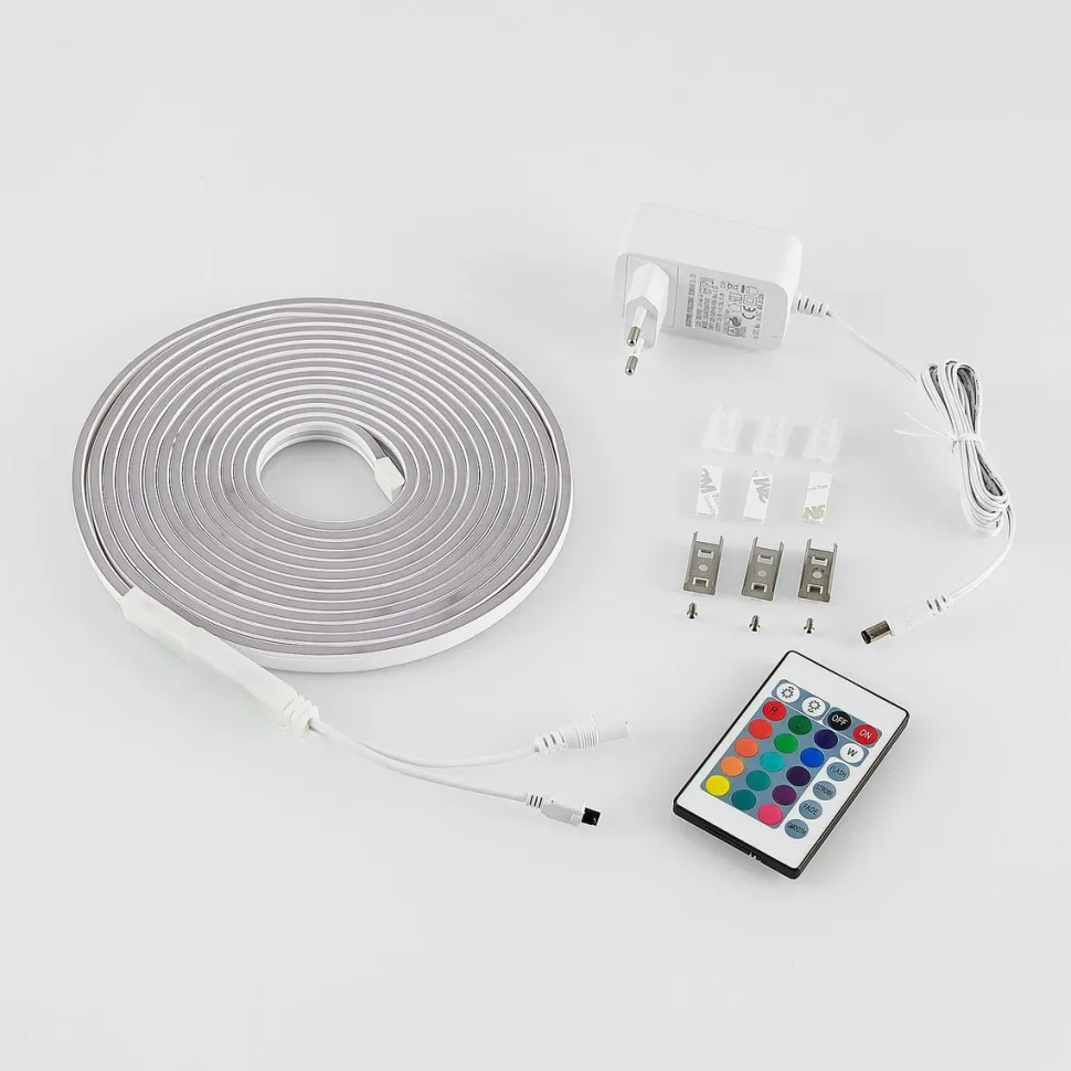 LED-valonauha Trio Neon RGBW, 3m, valkoinen