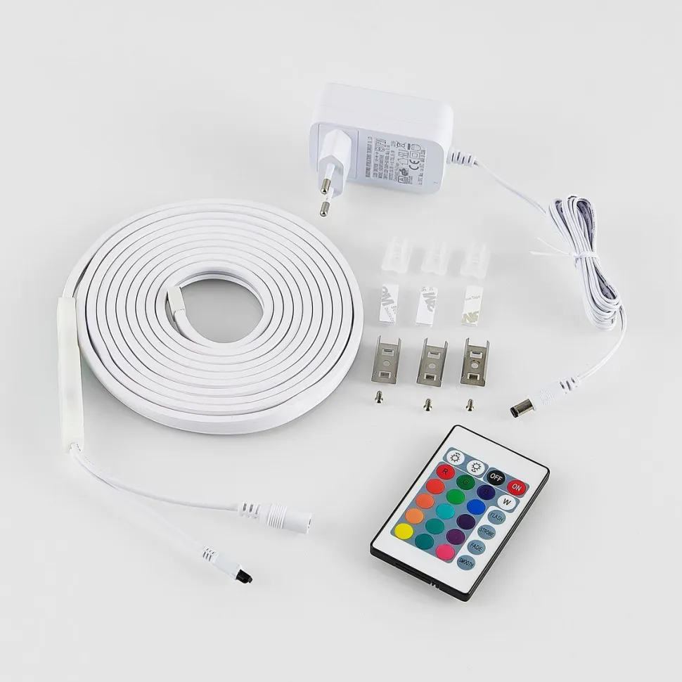 LED-valonauha Trio Neon RGBW, 3m, valkoinen