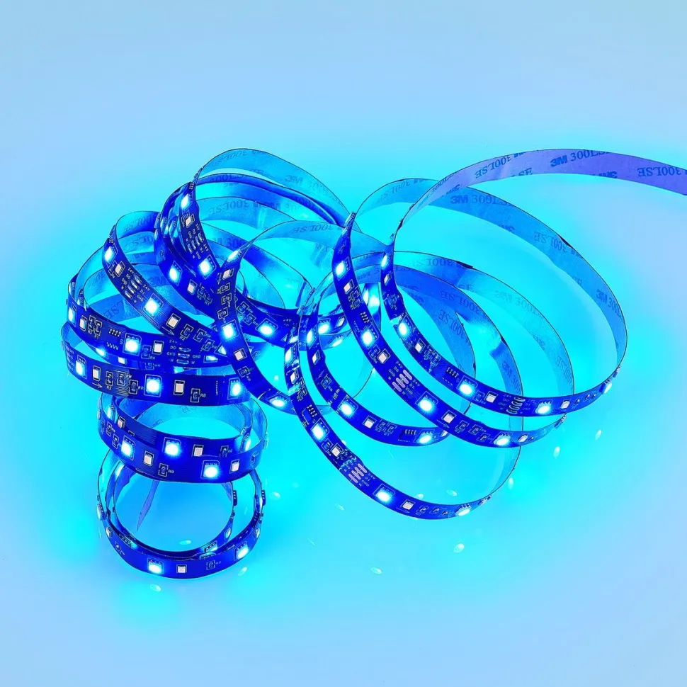 LED-valonauha Trio Racer RGBW, 3m, musta