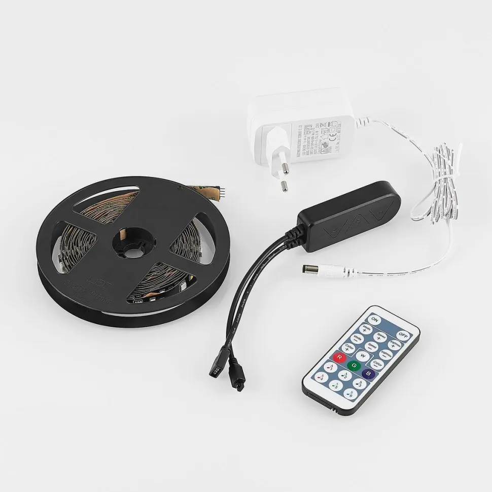 LED-valonauha Trio Racer RGBW, 3m, musta