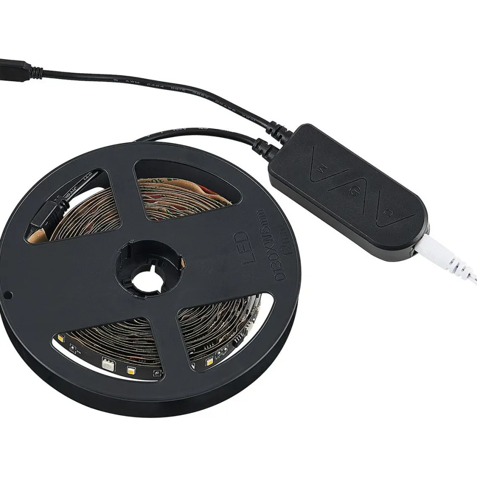 LED-valonauha Trio Racer RGBW, 3m, musta