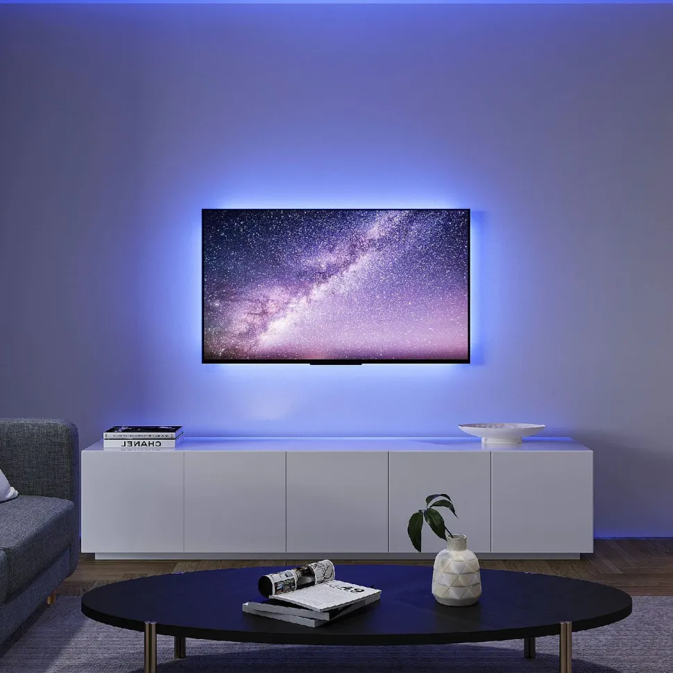 LED-valonauha Trio Screen, 1.2 m, musta, RGBW