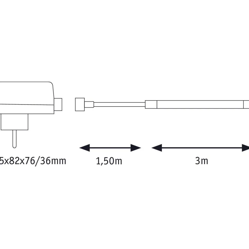 LED-valonauha ulkokäyttöön Paulmann SimpLED, 3m, IP65, 12W, 200lm/m, 6500K, 18VA