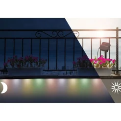 LED-valonauha aurinkokennolla Paulmann, 3m, IP44, 0.3W, 16LEDs/m, RGB, hämärätunnistin