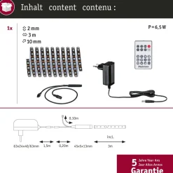 LED-valonauha Paulmann EntertainLED, 1.5m, 3W, 60LEDs/m, RGB+, 5VA