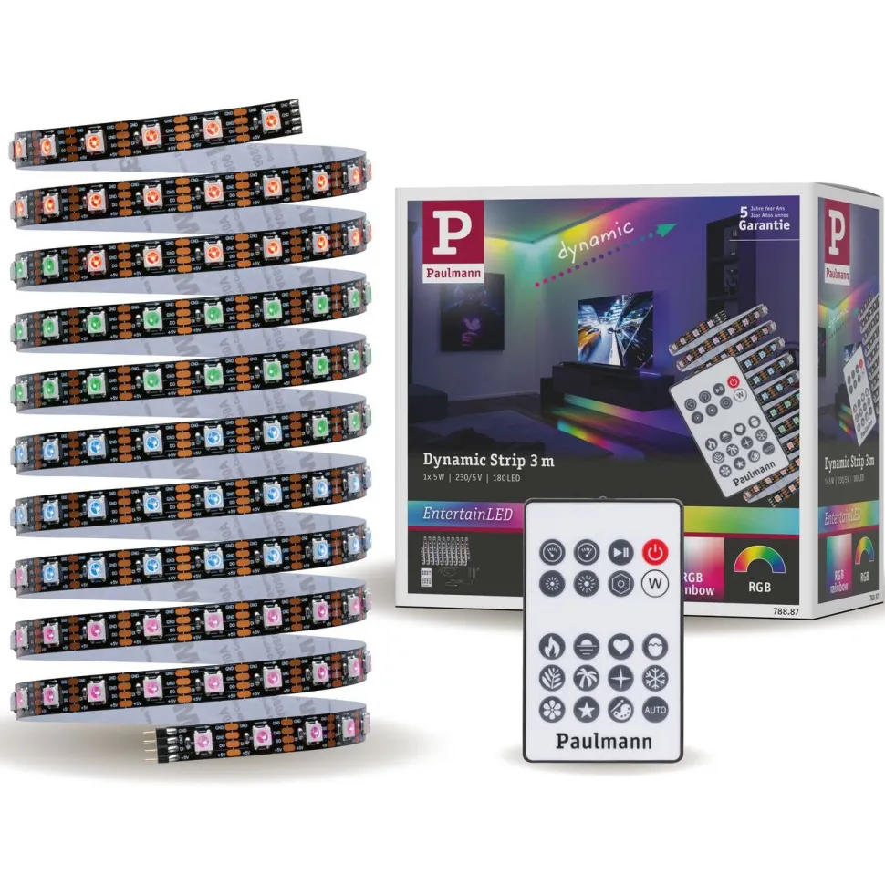 LED-valonauha Paulmann EntertainLED, 1.5m, 3W, 60LEDs/m, RGB+, 5VA