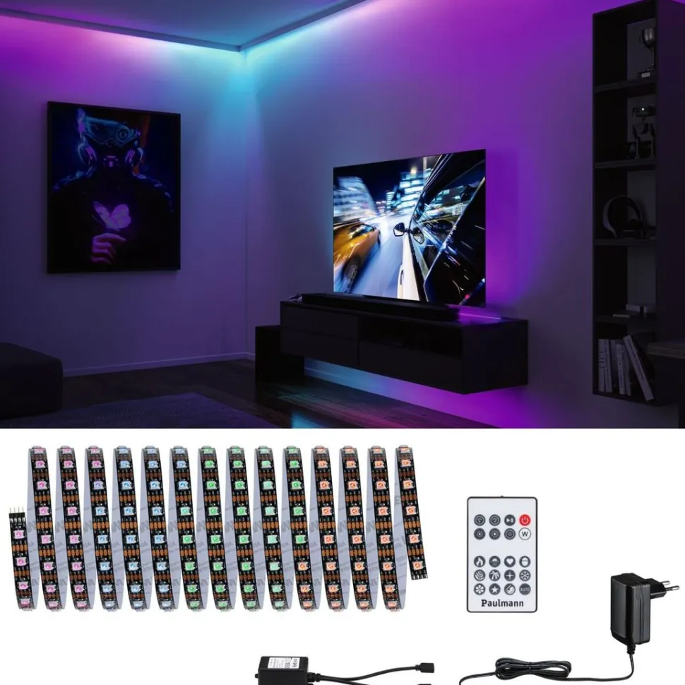 LED-valonauha Paulmann EntertainLED, 1.5m, 3W, 60LEDs/m, RGB+, 5VA