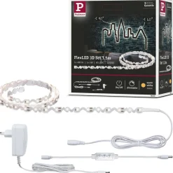 LED-valonauha Paulmann FlexLED 3D, 1.5m, 5W, 310lm/m, 3000K, 6VA