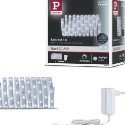 LED-valonauha Paulmann MaxLED 250, aloituspakkaus, 1.5m, IP44, 6W, 240lm/m, 6500K, 24VA