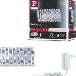 LED-valonauha Paulmann MaxLED 250, aloituspakkaus, 3m, 12W, 300lm/m, 6500K, 24VA