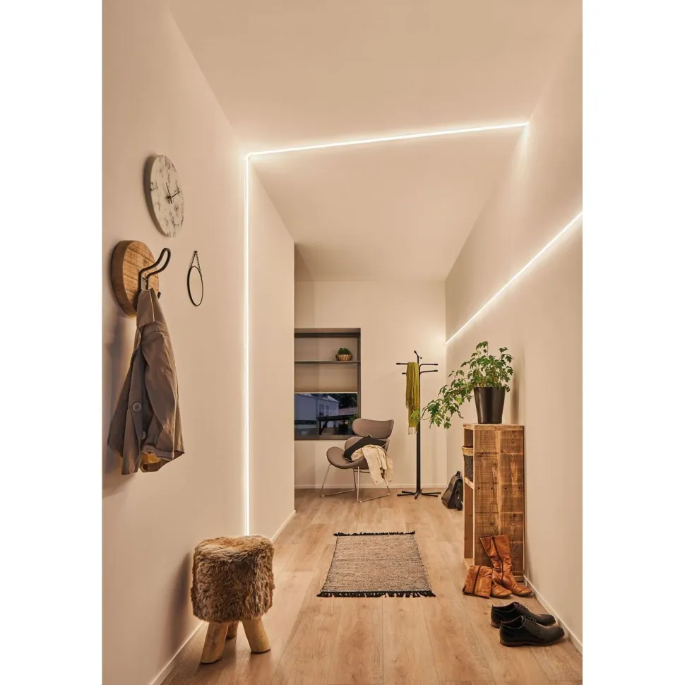 LED-valonauha Paulmann MaxLED Flow, aloituspakkaus, 1.5m, 22.2W, 750lm/m, 2700K, 24VA