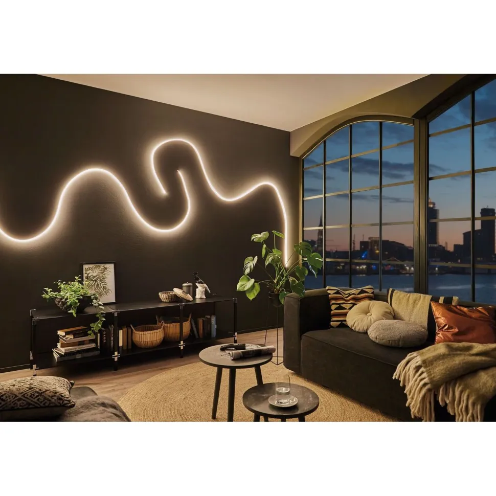 LED-valonauha Paulmann MaxLED Flow, aloituspakkaus, 1.5m, 22.2W, 750lm/m, 2700K, 24VA