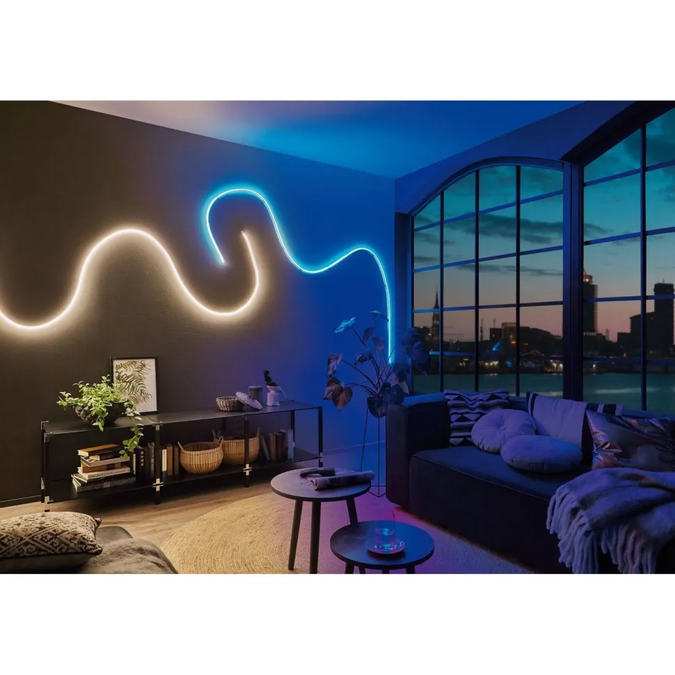 LED-valonauha Paulmann MaxLED Flow, aloituspakkaus, 1.5m, 22.2W, 750lm/m, 2700K, 24VA