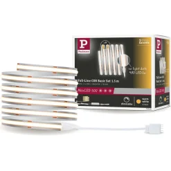 LED-valonauha Paulmann MaxLED Full-Line COB 500, aloituspakkaus, 1.5m, 10W, 500lm/m, 480LEDs/m, 2700K, 25VA