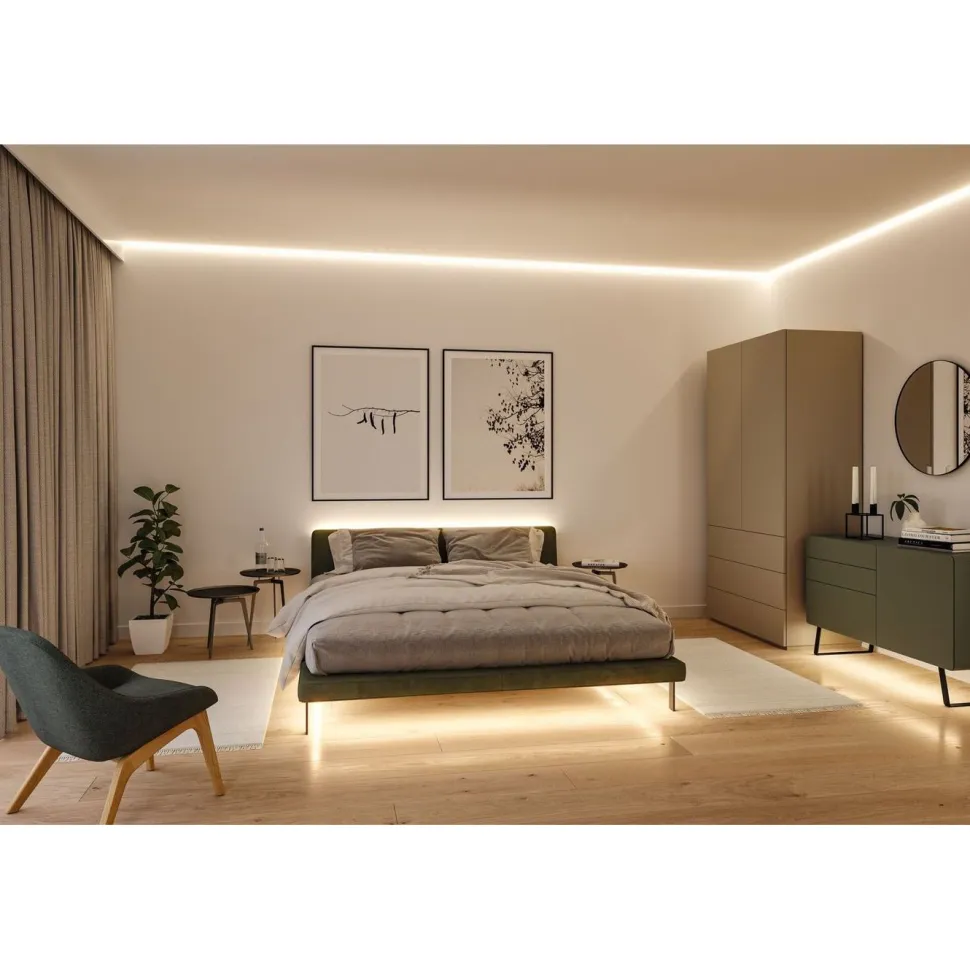 LED-valonauha Paulmann MaxLED 500 Full-Line COB, kulmaosa, 0.3W, 833lm/m, 800LEDs/m, 2700K