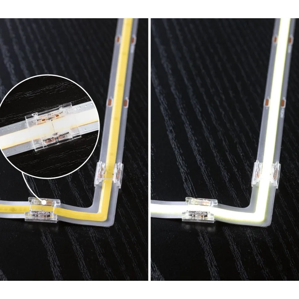 LED-valonauha Paulmann MaxLED 500 Full-Line COB, kulmaosa, 0.3W, 1000lm/m, 800LEDs/m, 6500K