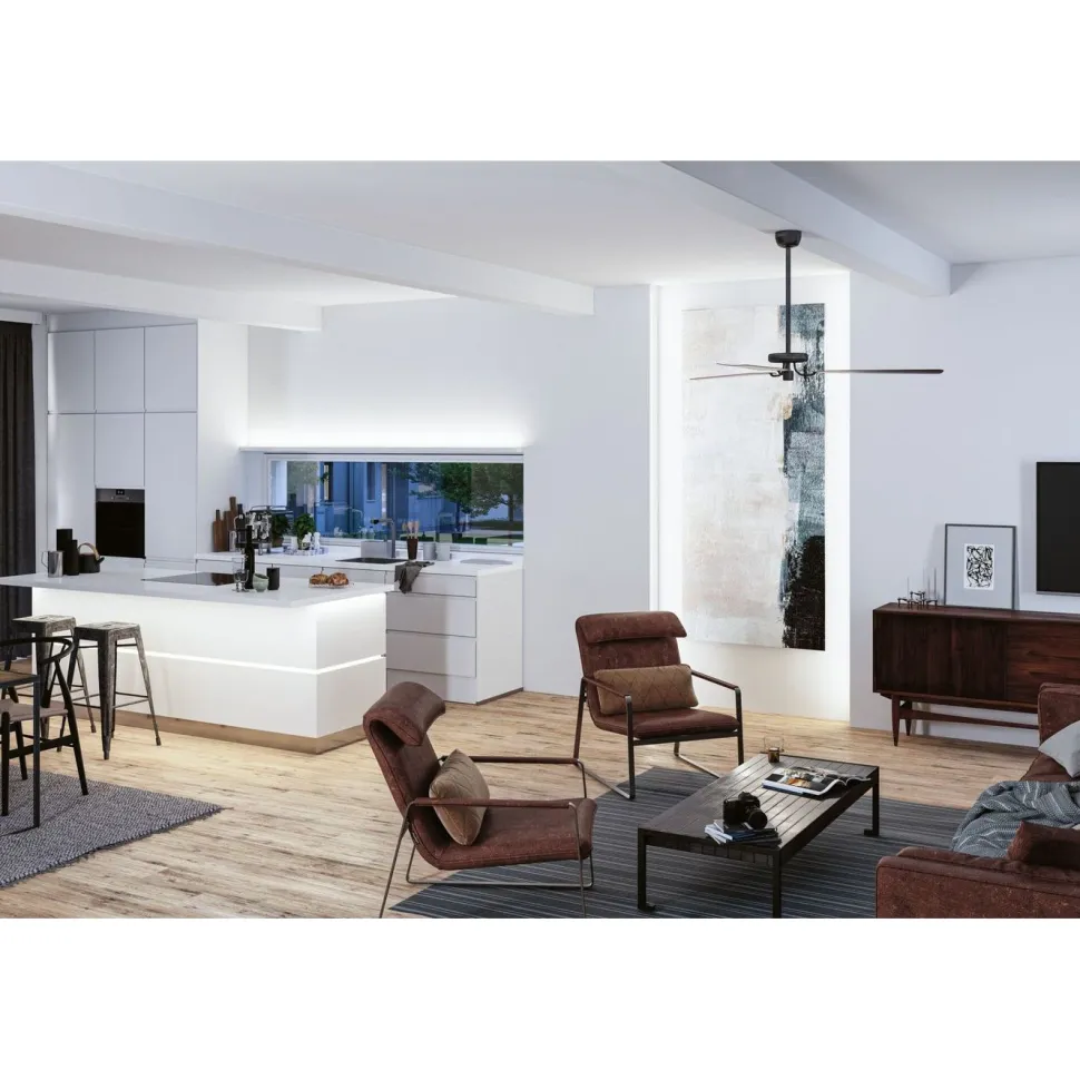 LED-valonauha Paulmann MaxLED 1000 Full-Line COB, kulmaosa, 0.6W, 2133lm/m, 800LEDs/m, 6500K