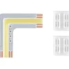 LED-valonauha Paulmann MaxLED 1000 Full-Line COB, kulmaosa, 0.7W, 2000lm/m, säädettävä värilämpötila