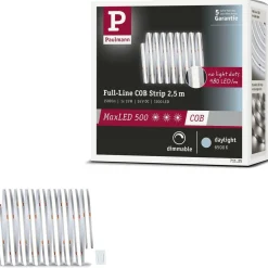 LED-valonauha Paulmann MaxLED 500 Full-Line COB, 2.5m, 15W, 600lm/m, 480LEDs/m, 6500K