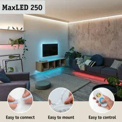 LED-valonauha Paulmann MaxLED 250, 1m, IP44, 4W, 240lm/m, 6500K