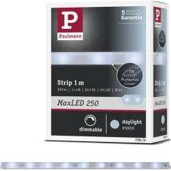 LED-valonauha Paulmann MaxLED 250, 1m, IP44, 4W, 240lm/m, 6500K
