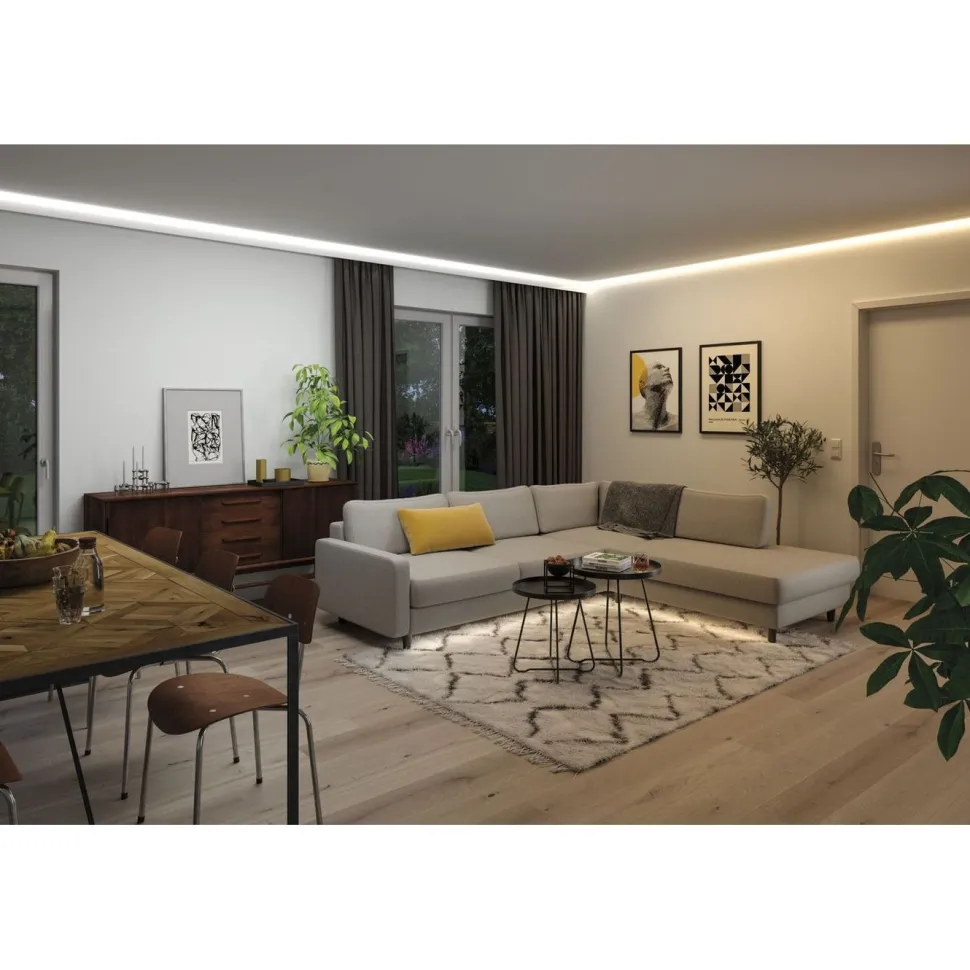 LED-valonauha Paulmann MaxLED 1000, 2.5m, IP44, 27W, 1020lm/m, 108LED/m, säädettävä värilämpötila