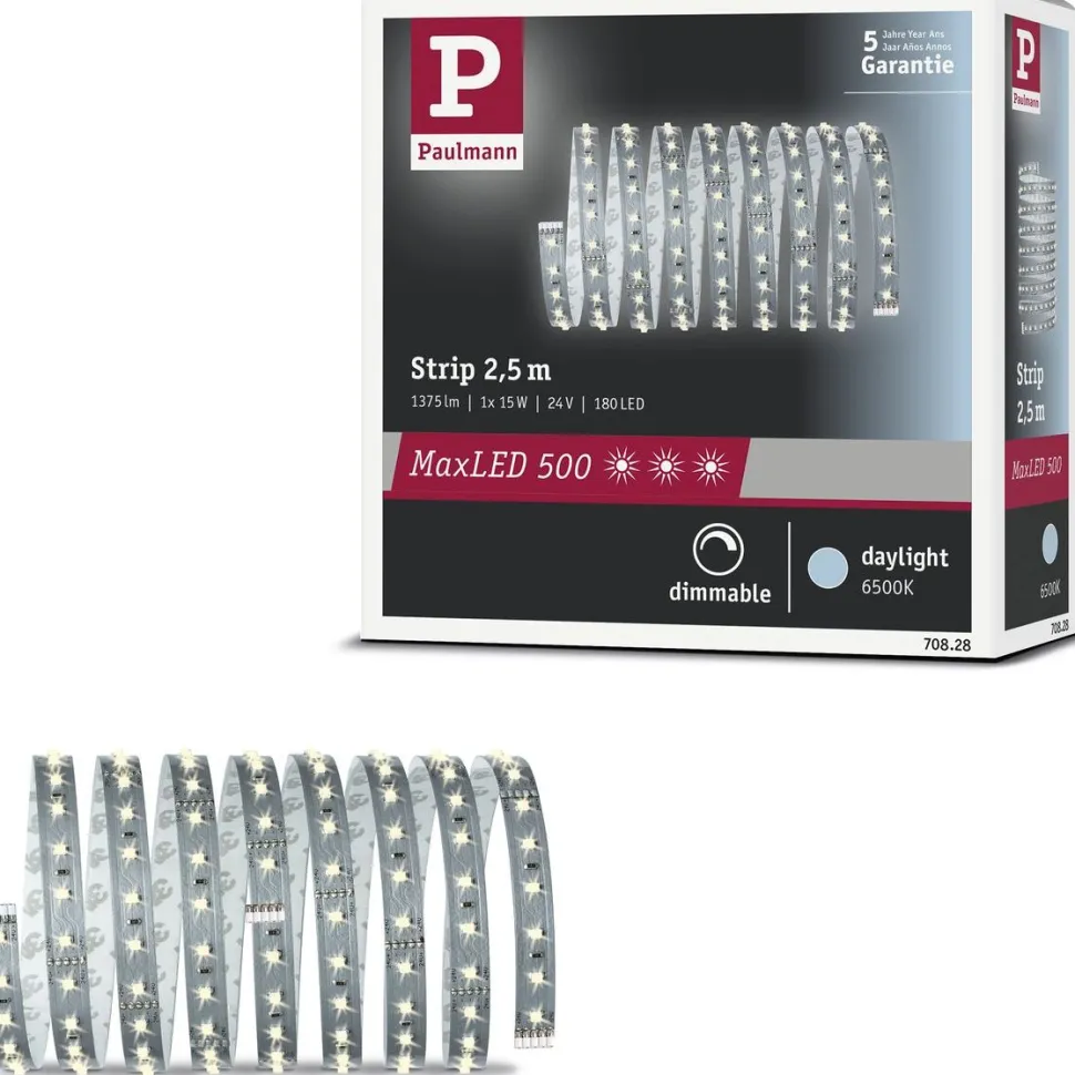 LED-valonauha Paulmann MaxLED 500, 2.5m, 15W, 550lm/m, 6500K