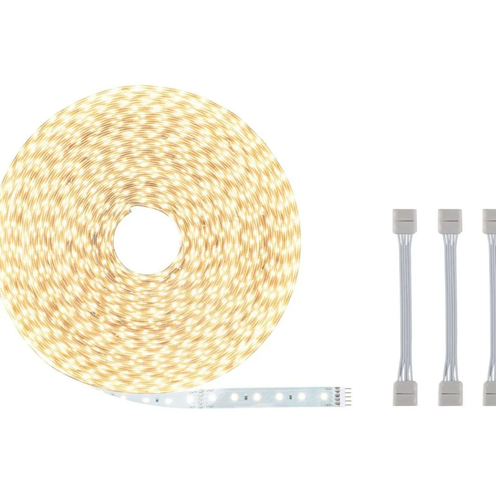 LED-valonauha Paulmann MaxLED 500, 20m, 72W, 550lm/m, 72LEDs/m, 3 sovitinkaapelia, 2700K