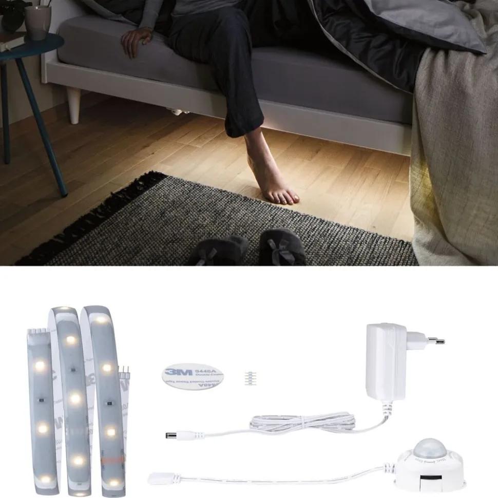 LED-valonauha Paulmann MaxLED 250 Night Comfort, 1m, IP44, 4W, 300lm/m, 30LEDs/m, 2700K, 12VA